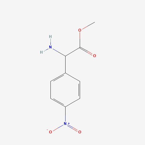 methyl 2-amino-2-(4-nitrophenyl)acetate (CAS: 360779-31-3) - Chemical Structure and Molecular Formula 