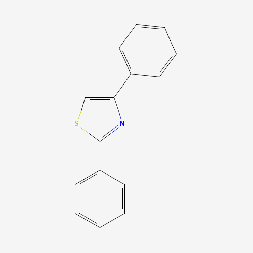 2,4-diphenyl-1,3-thiazole (CAS: 1826-14-8) - Chemical Structure and Molecular Formula 