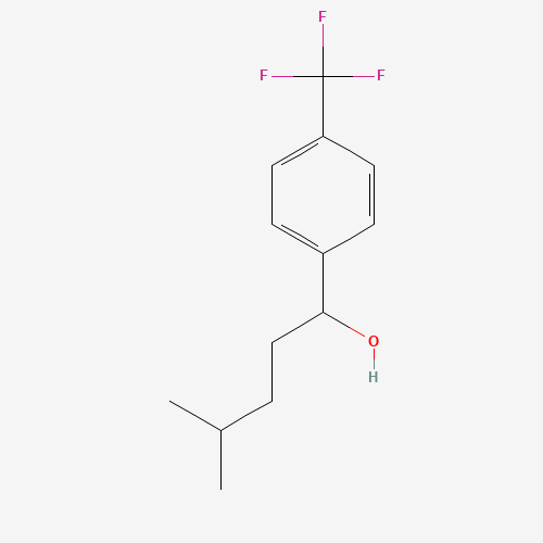 4-methyl-1-[4-(trifluoromethyl)phenyl]pentan-1-ol (CAS: 1246646-00-3) - Related Chemical Product