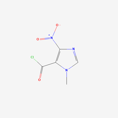 3-methyl-5-nitroimidazole-4-carbonyl chloride (CAS: 61982-14-7) - Chemical Structure and Molecular Formula 