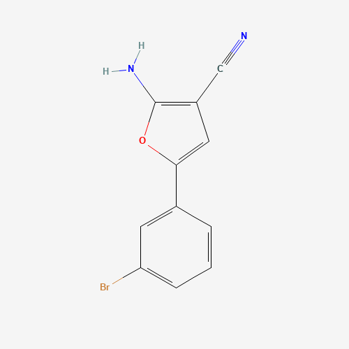 2-amino-5-(3-bromophenyl)furan-3-carbonitrile (CAS: 1261268-89-6) - Related Chemical Product