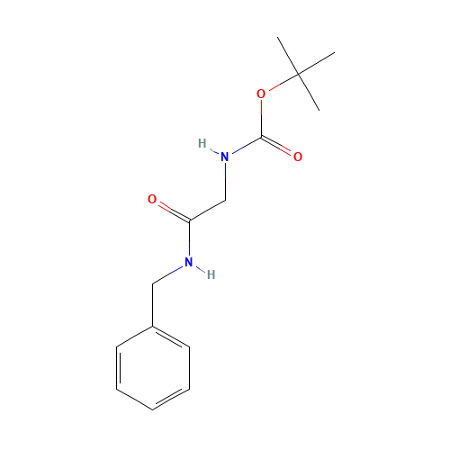 tert-butyl N-[2-(benzylamino)-2-oxoethyl]carbamate (CAS: 19811-52-0) - Chemical Structure and Molecular Formula 