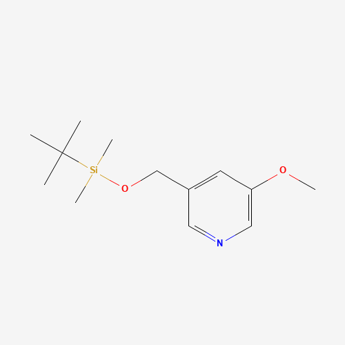 tert-butyl-[(5-methoxypyridin-3-yl)methoxy]-dimethylsilane (CAS: 1045855-62-6) - Chemical Structure and Molecular Formula 