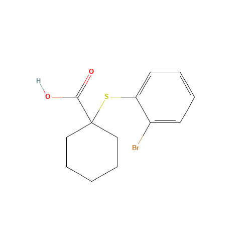 1-(2-bromophenyl)sulfanylcyclohexane-1-carboxylic acid (CAS: 459164-75-1) - Related Chemical Product