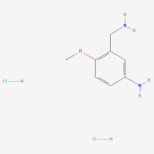 3-(aminomethyl)-4-methoxyaniline;dihydrochloride (CAS: 102677-73-6) - Chemical Structure and Molecular Formula 