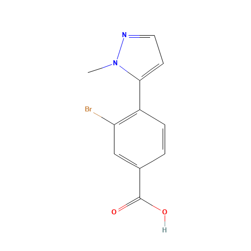 3-bromo-4-(2-methylpyrazol-3-yl)benzoic acid (CAS: 1067613-65-3) - Related Chemical Product