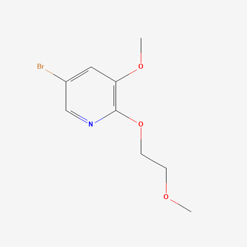 5-bromo-3-methoxy-2-(2-methoxyethoxy)pyridine (CAS: 1315545-04-0) - Chemical Structure and Molecular Formula 