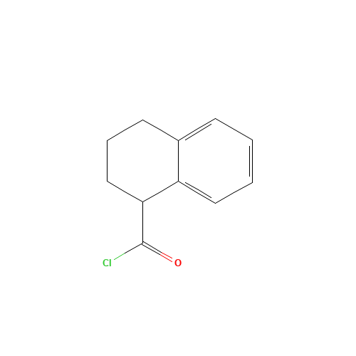 1,2,3,4-tetrahydronaphthalene-1-carbonyl chloride (CAS: 50341-99-6) - Chemical Structure and Molecular Formula 