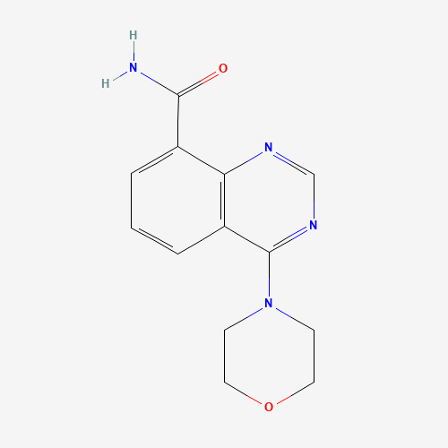 4-morpholin-4-ylquinazoline-8-carboxamide (CAS: 1240473-61-3) - Chemical Structure and Molecular Formula 