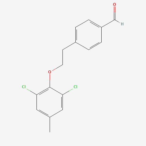 4-[2-(2,6-dichloro-4-methylphenoxy)ethyl]benzaldehyde (CAS: 921630-63-9) - Related Chemical Product