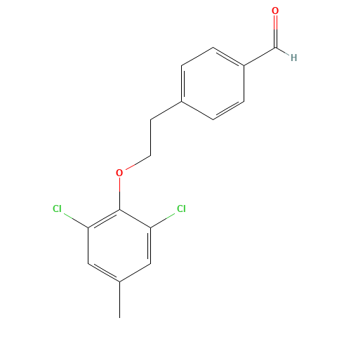 4-[2-(2,6-dichloro-4-methylphenoxy)ethyl]benzaldehyde (CAS: 921630-63-9) - Related Chemical Product