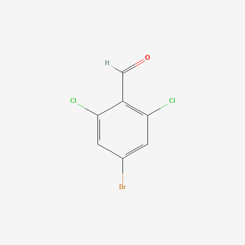4-bromo-2,6-dichlorobenzaldehyde (CAS: 111829-72-2) - Chemical Structure and Molecular Formula 
