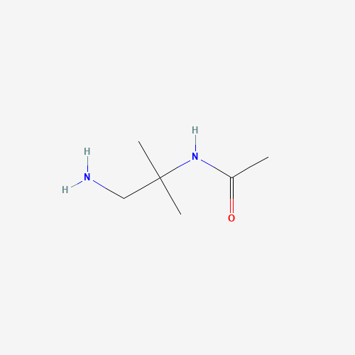 N-(1-amino-2-methylpropan-2-yl)acetamide (CAS: 15543-78-9) - Chemical Structure and Molecular Formula 