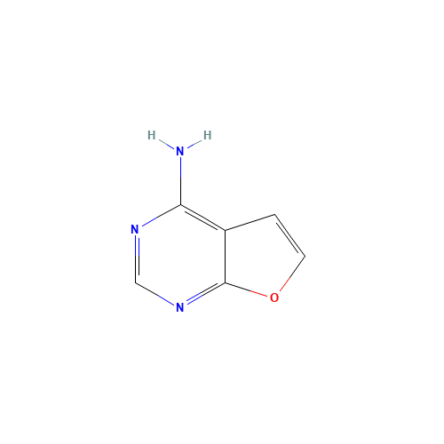 furo[2,3-d]pyrimidin-4-amine (CAS: 186454-70-6) - Chemical Structure and Molecular Formula 