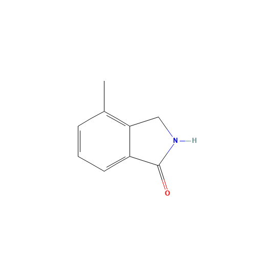 4-methyl-2,3-dihydroisoindol-1-one (CAS: 65399-01-1) - Chemical Structure and Molecular Formula 