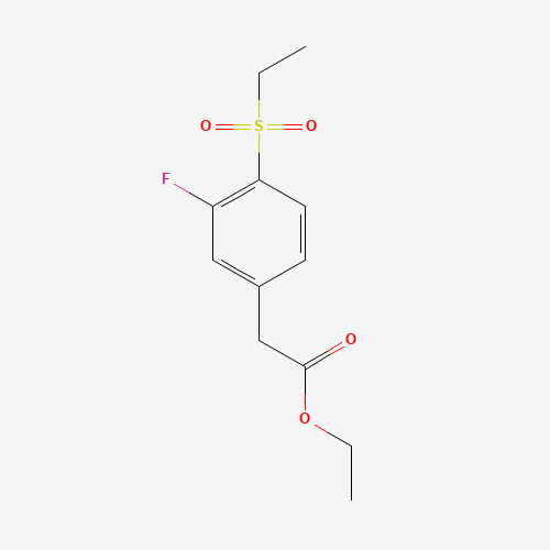 ethyl 2-(4-ethylsulfonyl-3-fluorophenyl)acetate (CAS: 1426806-02-1) - Related Chemical Product