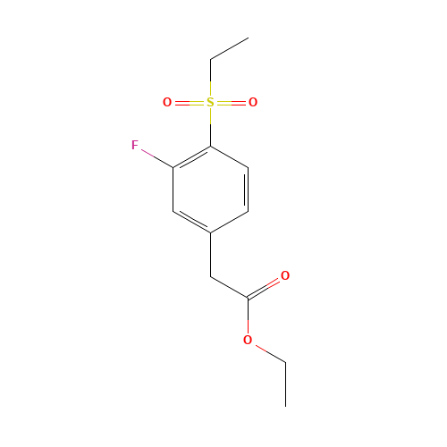 ethyl 2-(4-ethylsulfonyl-3-fluorophenyl)acetate (CAS: 1426806-02-1) - Related Chemical Product