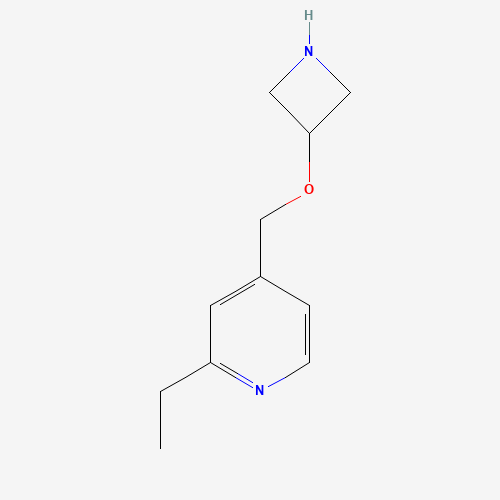 4-(azetidin-3-yloxymethyl)-2-ethylpyridine (CAS: 1400765-04-9) - Chemical Structure and Molecular Formula 