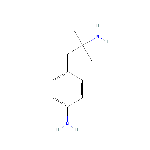 4-(2-amino-2-methylpropyl)aniline (CAS: 51131-55-6) - Chemical Structure and Molecular Formula 