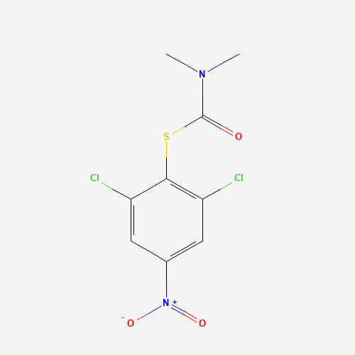 S-(2,6-dichloro-4-nitrophenyl) N,N-dimethylcarbamothioate (CAS: 74875-15-3) - Chemical Structure and Molecular Formula 