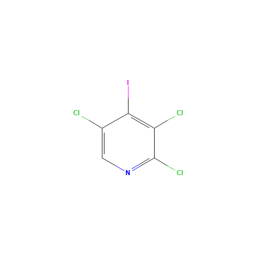 2,3,5-trichloro-4-iodopyridine (CAS: 406676-23-1) - Chemical Structure and Molecular Formula 
