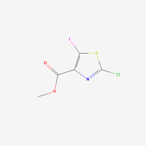 methyl 2-chloro-5-iodo-1,3-thiazole-4-carboxylate (CAS: 1235034-78-2) - Chemical Structure and Molecular Formula 