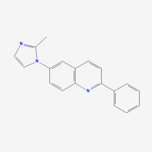 6-(2-methylimidazol-1-yl)-2-phenylquinoline (CAS: 1202001-60-2) - Chemical Structure and Molecular Formula 