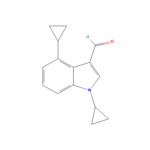 1,4-dicyclopropylindole-3-carbaldehyde (CAS: 1360921-65-8) - Related Chemical Product