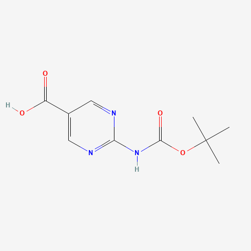 2-[(2-methylpropan-2-yl)oxycarbonylamino]pyrimidine-5-carboxylic acid (CAS: 179322-60-2) - Related Chemical Product