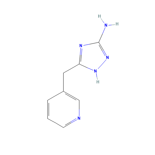 5-(pyridin-3-ylmethyl)-1H-1,2,4-triazol-3-amine (CAS: 83417-25-8) - Related Chemical Product