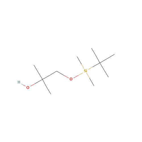 1-[tert-butyl(dimethyl)silyl]oxy-2-methylpropan-2-ol (CAS: 149357-61-9) - Chemical Structure and Molecular Formula 