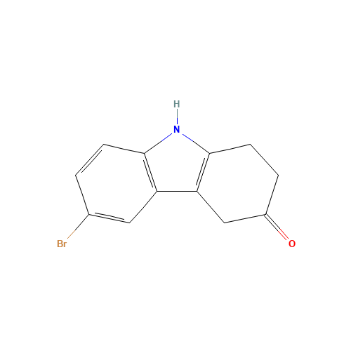 6-bromo-1,2,4,9-tetrahydrocarbazol-3-one (CAS: 885273-08-5) - Chemical Structure and Molecular Formula 