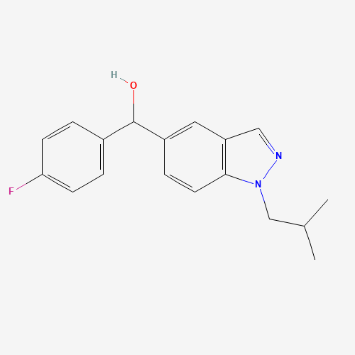 (4-fluorophenyl)-[1-(2-methylpropyl)indazol-5-yl]methanol (CAS: 753923-14-7) - Related Chemical Product