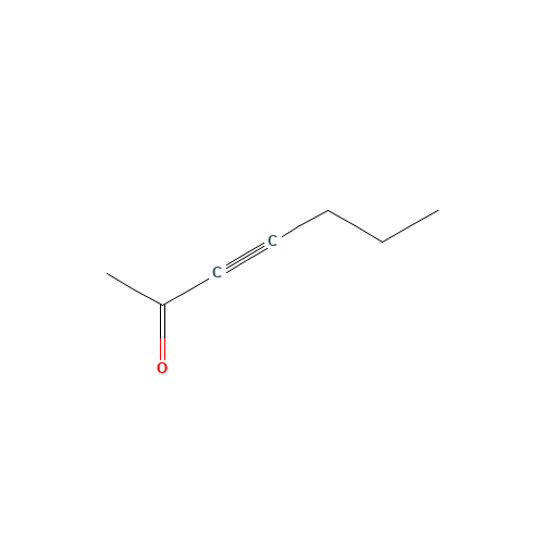 hept-3-yn-2-one (CAS: 26059-43-8) - Chemical Structure and Molecular Formula 