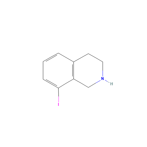 8-iodo-1,2,3,4-tetrahydroisoquinoline (CAS: 72299-63-9) - Chemical Structure and Molecular Formula 