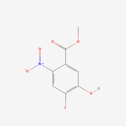 methyl 4-fluoro-5-hydroxy-2-nitrobenzoate (CAS: 1426958-40-8) - Chemical Structure and Molecular Formula 