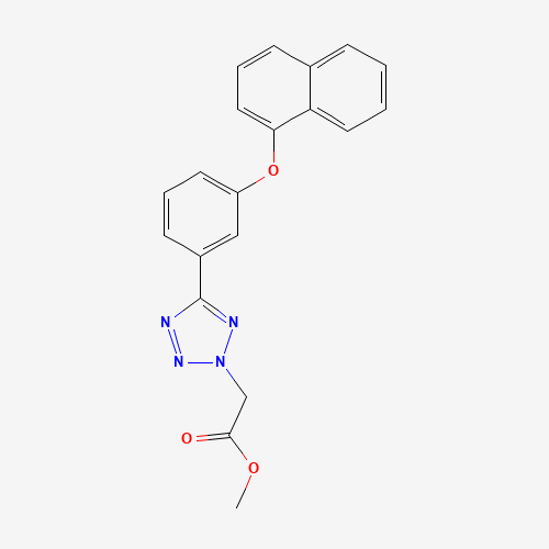 methyl 2-[5-(3-naphthalen-1-yloxyphenyl)tetrazol-2-yl]acetate (CAS: 1314406-48-8) - Related Chemical Product