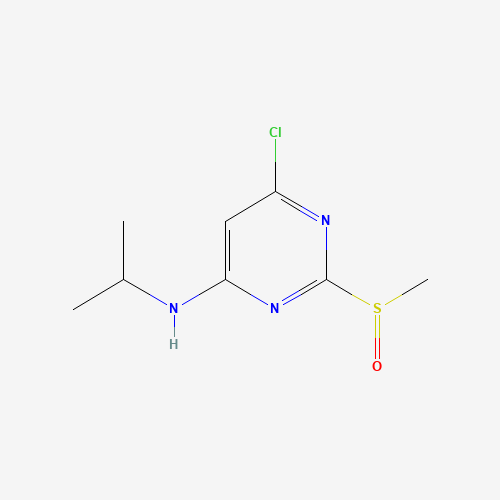 6-chloro-2-methylsulfinyl-N-propan-2-ylpyrimidin-4-amine (CAS: 1289386-63-5) - Related Chemical Product