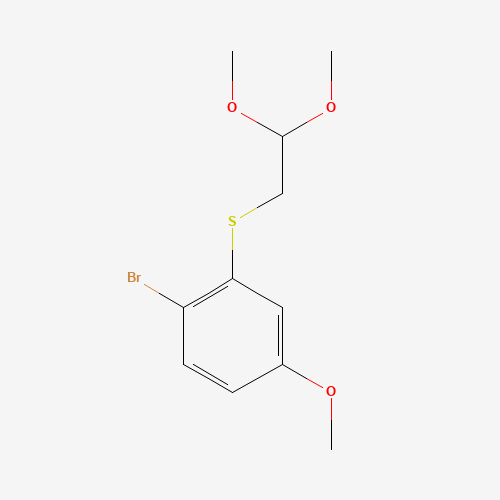 1-bromo-2-(2,2-dimethoxyethylsulfanyl)-4-methoxybenzene (CAS: 664364-67-4) - Related Chemical Product