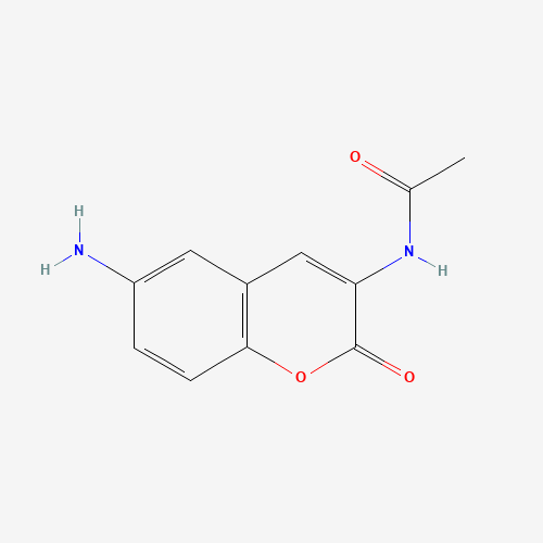 N-(6-amino-2-oxochromen-3-yl)acetamide (CAS: 97126-20-0) - Chemical Structure and Molecular Formula 