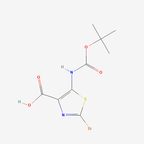 2-bromo-5-[(2-methylpropan-2-yl)oxycarbonylamino]-1,3-thiazole-4-carboxylic acid (CAS: 1312697-86-1) - Related Chemical Product