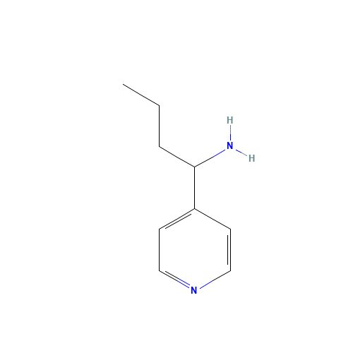 1-pyridin-4-ylbutan-1-amine (CAS: 1179877-52-1) - Chemical Structure and Molecular Formula 