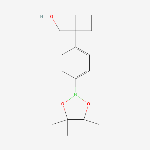 [1-[4-(4,4,5,5-tetramethyl-1,3,2-dioxaborolan-2-yl)phenyl]cyclobutyl]methanol (CAS: 1398331-84-4) - Related Chemical Product