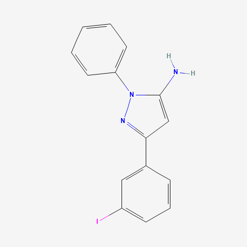 5-(3-iodophenyl)-2-phenylpyrazol-3-amine (CAS: 1017781-35-9) - Related Chemical Product