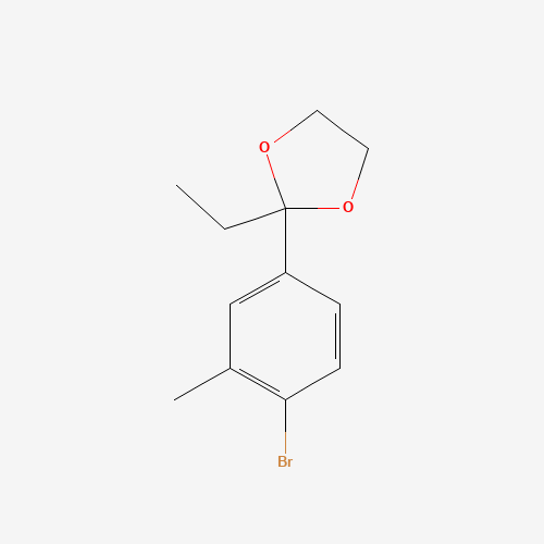 2-(4-bromo-3-methylphenyl)-2-ethyl-1,3-dioxolane (CAS: 341006-30-2) - Related Chemical Product