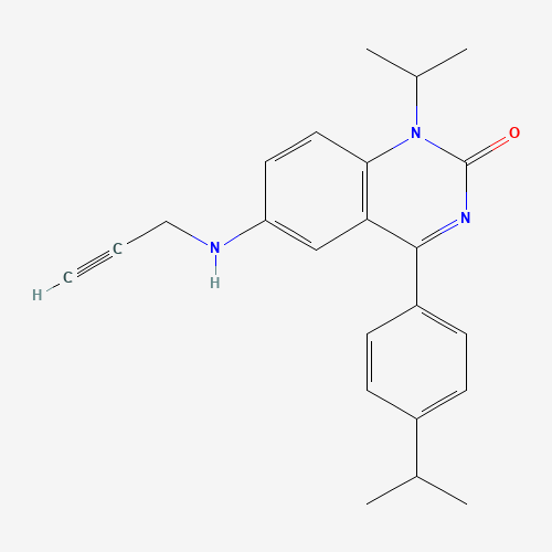 1-propan-2-yl-4-(4-propan-2-ylphenyl)-6-(prop-2-ynylamino)quinazolin-2-one (CAS: 478963-46-1) - Related Chemical Product