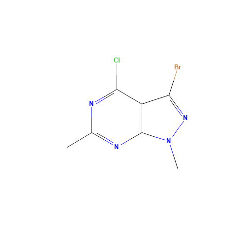 3-bromo-4-chloro-1,6-dimethylpyrazolo[3,4-d]pyrimidine (CAS: 1276056-74-6) - Related Chemical Product