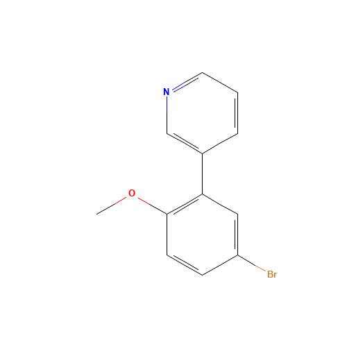 3-(5-bromo-2-methoxyphenyl)pyridine (CAS: 223922-30-3) - Related Chemical Product