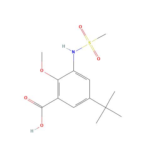 5-tert-butyl-3-(methanesulfonamido)-2-methoxybenzoic acid (CAS: 936801-46-6) - Related Chemical Product