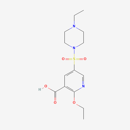 2-ethoxy-5-(4-ethylpiperazin-1-yl)sulfonylpyridine-3-carboxylic acid (CAS: 247582-73-6) - Related Chemical Product